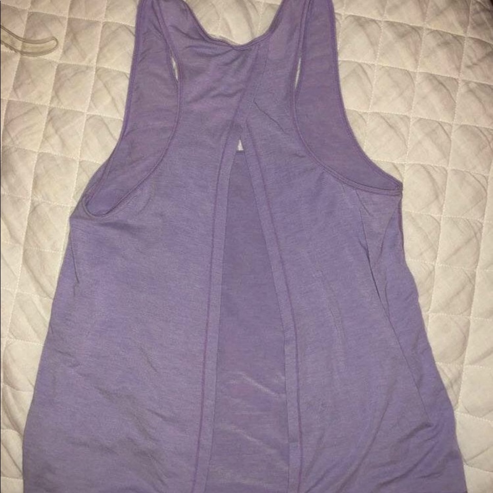 Purple yoga top